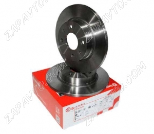 Диск тормозной передний 2108 R13 2шт BREMBO