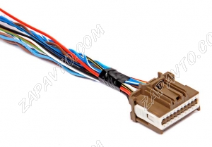 Разъем 20 pin 16 проводов Веста 34729-0202 MOLEX коричневый