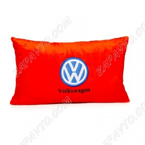 Подушка декоративная VOLKSWAGEN (красная)