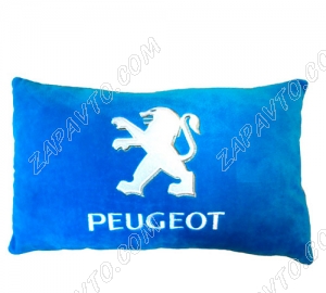 Подушка декоративная PEUGEOT (голубая)