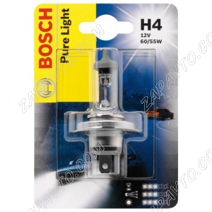 Лампа галогеновая H4 12-60/53 BOSCH Pure light