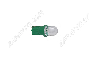 Светодиод - Т10 12 V LED LAMP зеленый (габариты,без/цок.)