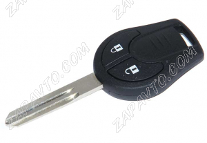 Ключ замка зажигания Nissan Juke, Nissan Tiida 2 кнопки