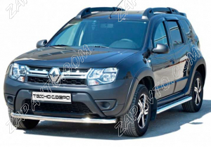 Защита переднего бампера Renault Duster с 2015 г труба 63,5 мм Техносфера