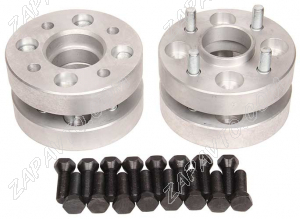 Проставка колеса алюминиевая 25мм со шпильками (4шт.) ZUZ