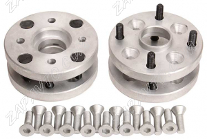 Проставка колеса переходная алюминиевая 4х98/4х108 20мм (4шт.) со шпильками ZUZ