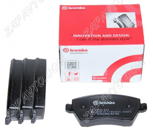 Колодки тормозные передние Веста, Ларгус, Renault Logan, Duster (4 шт.) BREMBO