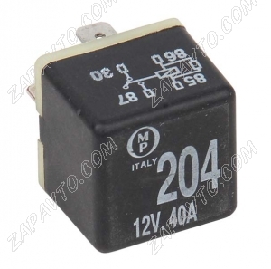 Реле 4-х контактное 40А (204) черное VAG 431951253H OMP