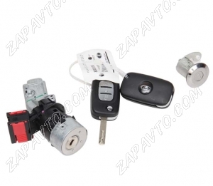 Замок зажигания Ларгус FL с личинкой двери 1шт, ключи выкидные 2шт 8450094356
