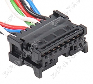 Разъем 12-pin 10 проводов 34824-0124 черный Molex