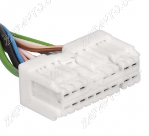 Разъем 16-pin 16 проводов Веста, Х рей 6098-6957 белый, гнездовой SUMITOMO
