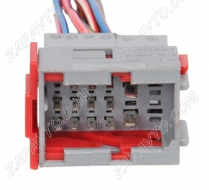 Разъем 16-pin 13 проводов межжгутовой штыревой серый Калина, Приора, Гранта, Нива СЦНК.434428.073
