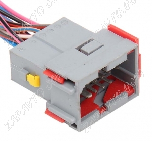 Разъем 16-pin 13 проводов межжгутовой штыревой серый Калина, Приора, Гранта, Нива СЦНК.434428.073