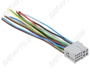 Разъем 16-pin 16 проводов межжгутовой гнездовой серый Калина, Приора, Гранта, Нива СЦНК.757555.028