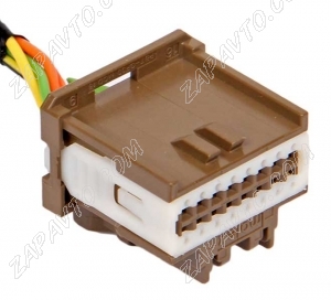 Разъем 16-pin 6 проводов Веста 34729-0162 MOLEX коричневый