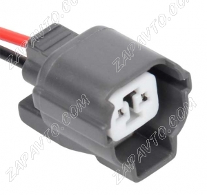 Разъем 2-pin 2 провода 6189-0129 для звукового сигнала Chevrolet, GM, блока розжига Mitsubishi серый