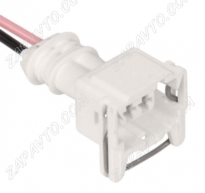 Разъем 2-pin 2 провода для датчика детонации, микроредуктора отопителя белый 282684-1 TE