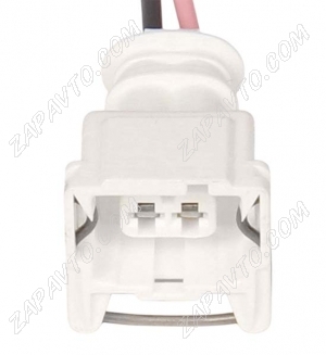 Разъем 2-pin 2 провода для датчика детонации, микроредуктора отопителя белый 282684-1 TE