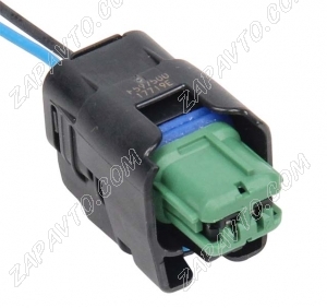 Разъем 2-pin 2 провода для выключателя открывания багажника Веста, Х рей, Гранта FL зеленый F597500