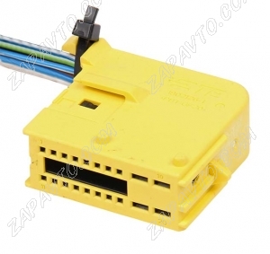 Разъем 20-pin 8 проводов для переднего сиденья Renault Clio Mk5 желтый 1802126-1 TE Connectivity