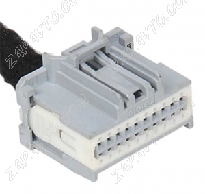 Разъем 20 pin 16 проводов Веста 34729-0201 MOLEX серый