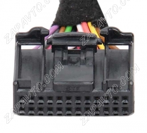 Разъем 24 pin 22 провода Ларгус 1379668-1 TE Connectivity черный