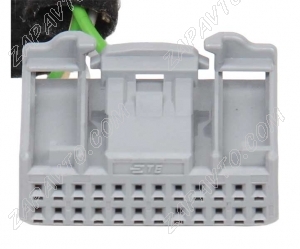 Разъем 24-pin 4 провода Ларгус 1379668-2 TE Connectivity серый