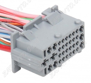 Разъем 33-pin 29 проводов Веста межжгутовой гнездовой серый СЦНК.757555.032