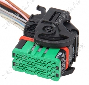 Разъем 48-pin 14 проводов для блока управления АМТ Веста, Х Рей, Гранта 64320-1315 зеленый MOLEX
