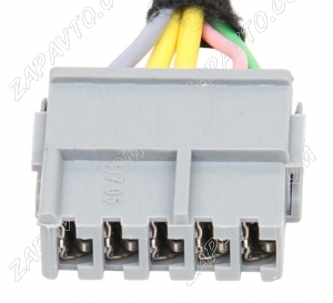 Разъем 5-pin 5 проводов Ларгус, Renault, Nissan для кнопки обогрева заднего стекла серый RKG