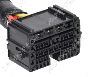 Разъем 59-pin 44 провода Веста 7289-7293-30 панельного жгута черный YAZAKI