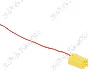 Разъем 6-pin 1 провод Веста 4А0 972 643 Mini ISO желтый