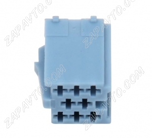 Разъем 8-pin без проводов Веста, Гранта FL 4А0 972 643 B Mini ISO синий