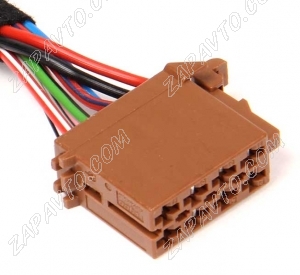 Разъем 8-pin 8 проводов Веста 962191-1 к радиоаппаратуре (динамики) коричневый TE Connectivity