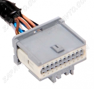 Разъем 20 pin 16 проводов Веста 34729-0201 MOLEX серый