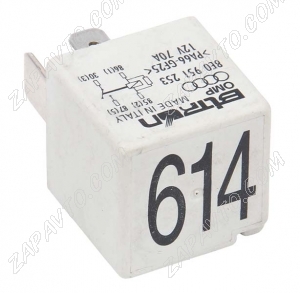 Реле 4-х контактное 70А (614) белое VAG 8E0 951 253 OMP