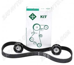 Ремень ГРМ 2112 +2 ролика натяжной, опорный INA