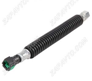 Шланг топливный передний 1118 Калина (к рампе) 27 см (гайка, штуцер) в пластиковой гофре