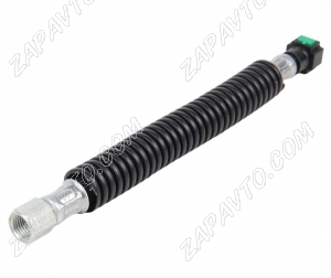 Шланг топливный передний 1118 Калина (к рампе) 27 см (гайка, штуцер) в пластиковой гофре