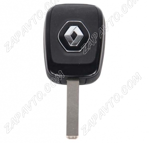 Ключ замка зажигания Renault HITAG 3 PCF 7961 (хром) 3 кнопки с автозапуском VA2