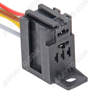 Колодка для реле мини 1118 Калина черная с крепежным кронштейном