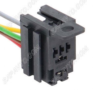 Колодка для реле мини 1118 Калина черная с крепежным кронштейном