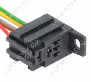 Колодка для реле мини 1118 Калина черная с крепежным кронштейном