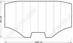 Утеплитель двигателя №8 2123 Шевроле Нива, KIA Ceed, Honda Civic, Lifan, Peugeot 308, Renault Kaptur