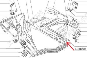 Трубка топливная топливопровода подача 2112 (1,5L) магистраль