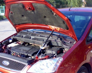 Упор капота Ford C-Max I (2003-2010) в сборе с кронштейном ТехноМастер