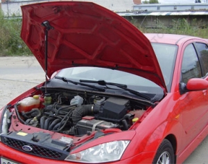 Упор капота Ford Focus 1 (1998-2004) с сборе с кронштейном ТехноМастер