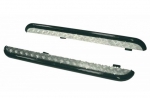 Пороги УАЗ Патриот с алюминиевым листом 63,5 мм (до 2015 г.) Металл-Дизайн