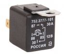 Реле 4-х контактное с резистором 30А 752.3777-101 с кронштейном