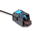 Разъем 2-pin 2 провода F497500 коричневый для мотора стеклоподъемника двери Х Рей FCI Electronics